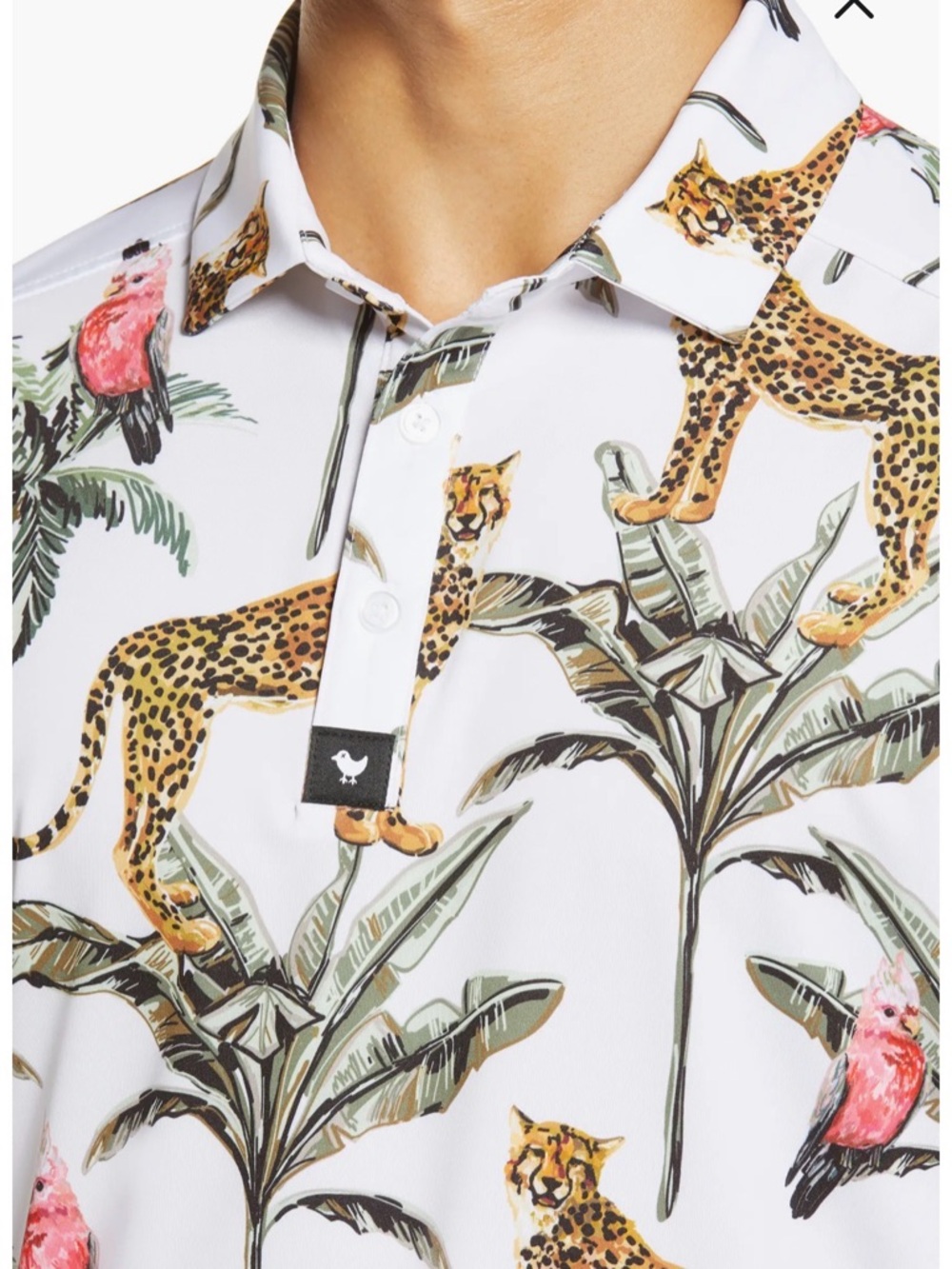 BAD BIRDIE Wildlife Men’s Golf Polo - Picture 4 of 16